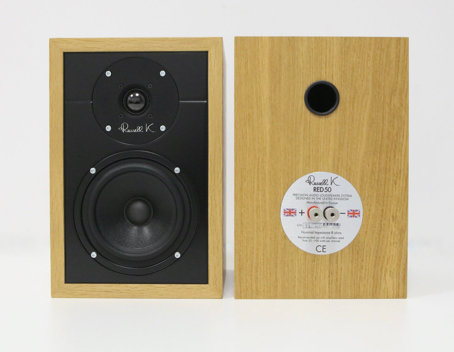 Russell K Red 50 Oak Regallautsprecher