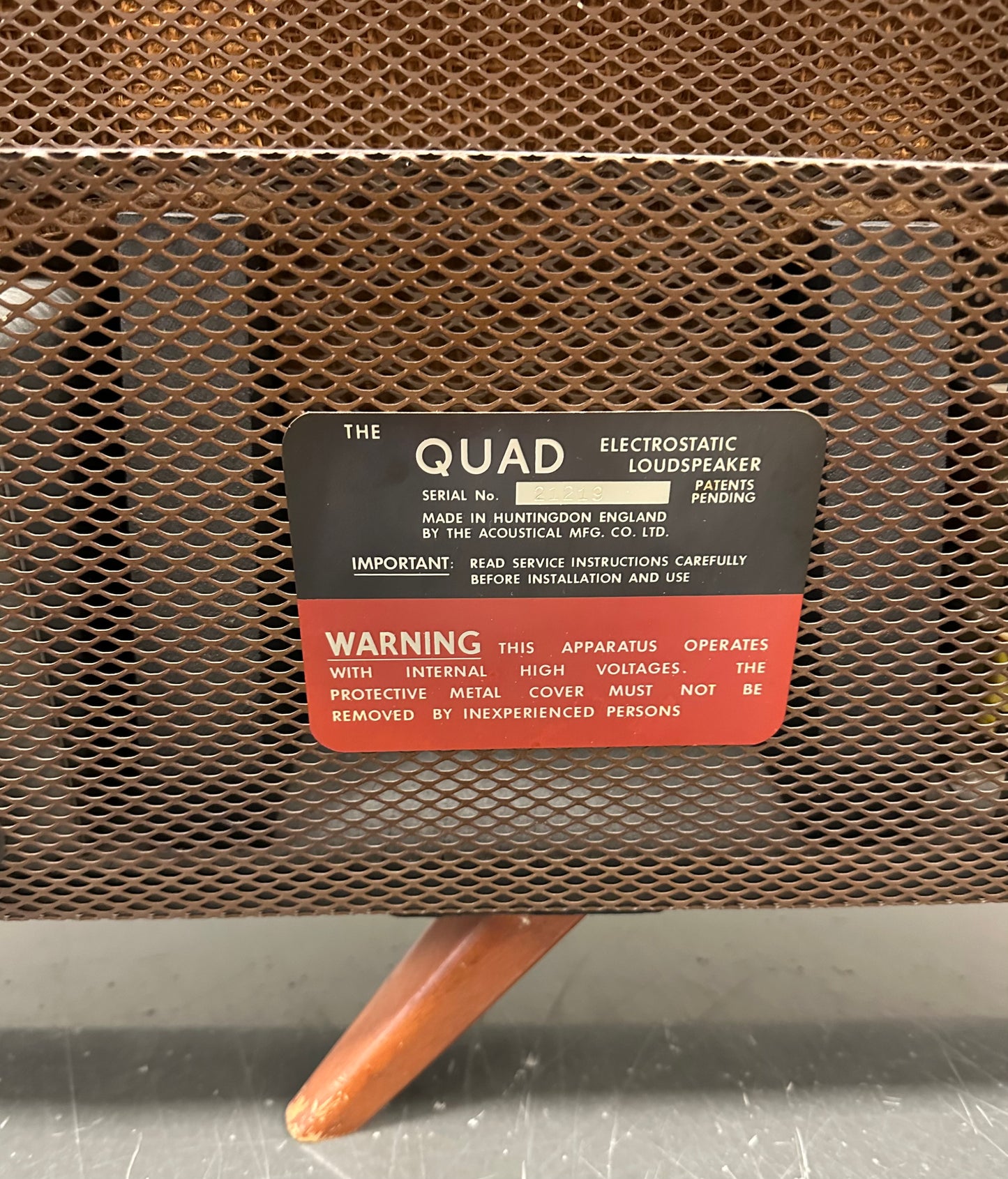 QUAD ESL 57 Elektrostat HIGH-END Lautsprecher Rarität