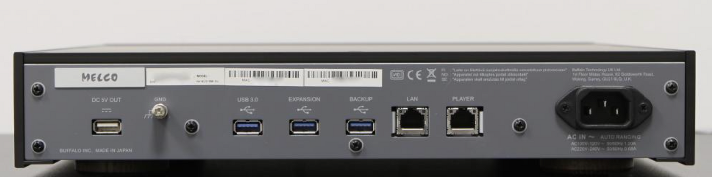 Melco HA-N1ZS/BK High-End Musikserver 2x 512GB