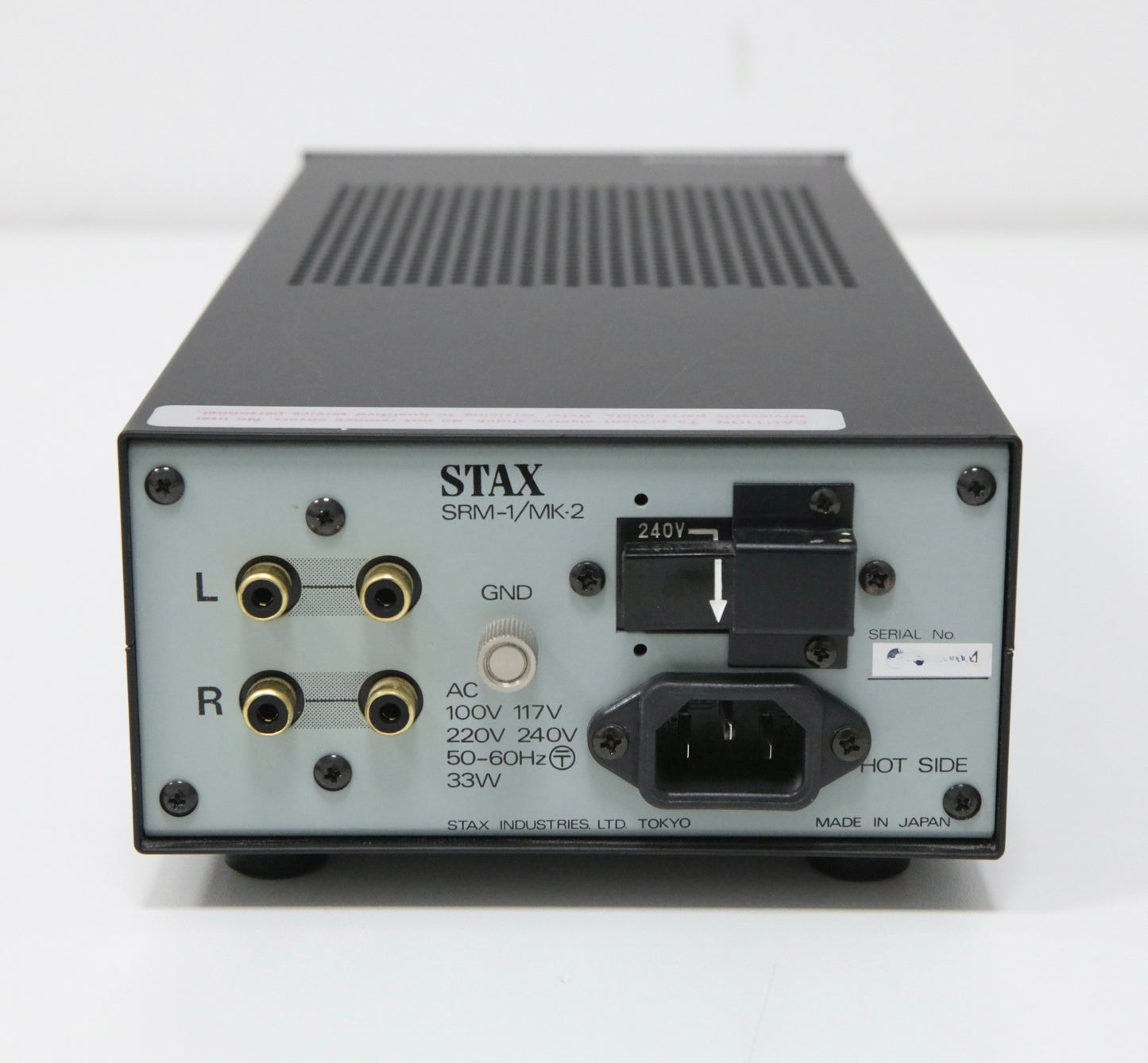 Stax SRM-1 High-End Kopfhörerverstärker mit Kopfhörer