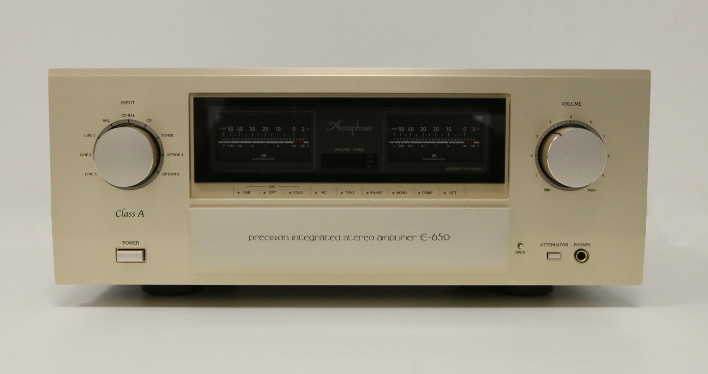 Accuphase E650 PIA Integrierter Class-A-Stereo-Verstärker aus 02/21