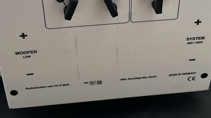 MBL 101 E MK2 Radialstrahler Referenz Lautsprecher